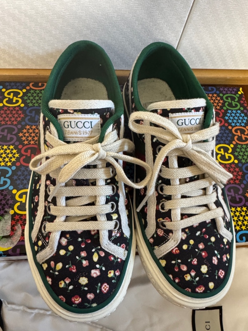 Gucci Liberty 1977 Tennis Floral Sneakers
